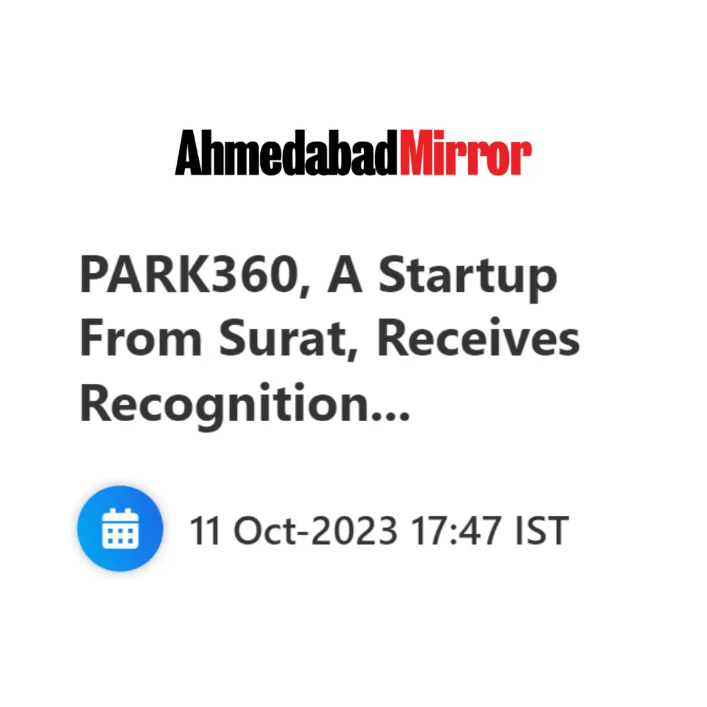 Ahmedabad Mirror PARK360 in The News